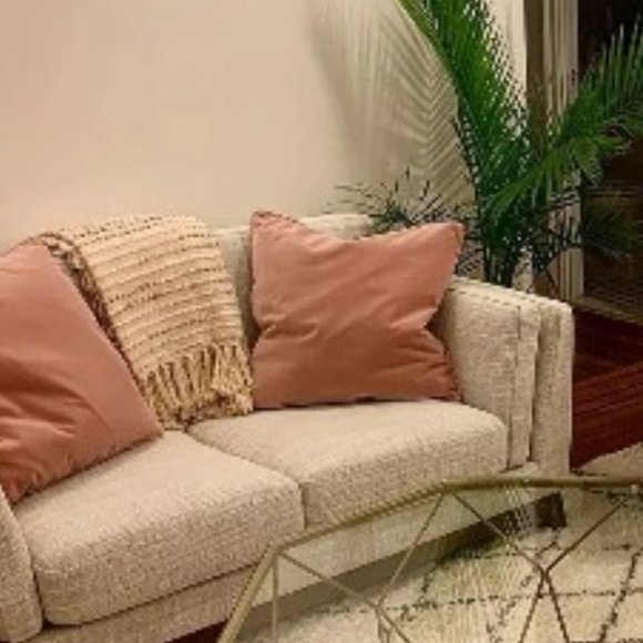 Blush Pink Pillow Covers (2) - Picture 2 of 3